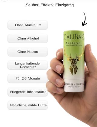 Preview: Calibar Deodorant - Zitrone-Limette